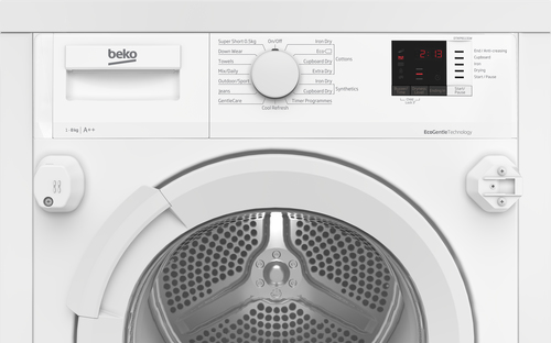 Beko DTIKP81131W 8kg Integrated Heat Pump Tumble Dryer with Sensor Drying Programmes – image 4