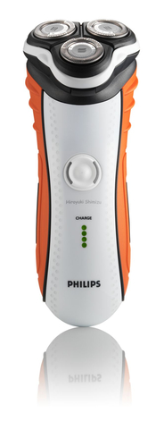 Philips 7000 series HQ7350/16 men's shaver Rotation shaver Trimmer Orange, White
