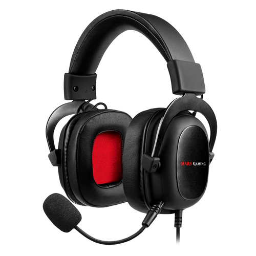Mars Gaming MH5 headphones/headset Wired Head-band USB Type-A Black, Red