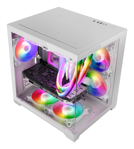 Mars Gaming MC-VIEW2W Mini Tower White – image 3