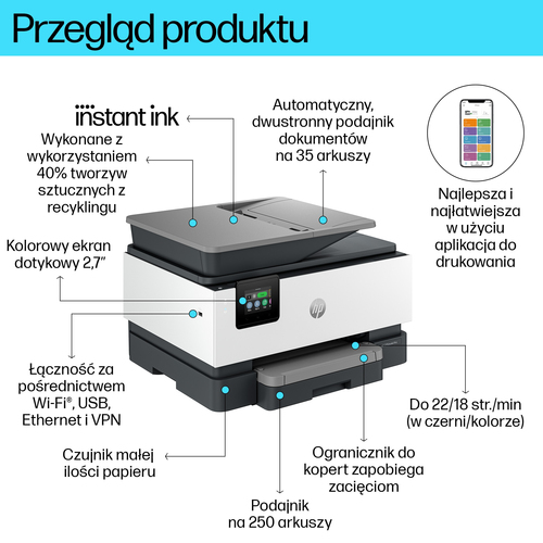 HP Inc. Urządzenie wielofunkcyjne OfficeJet Pro 9120e  All-in-One 403X8B