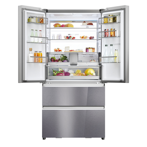 Haier Series 7 HFR79F19EFGK Fridge Freezer - Sapphire Glass, Silver/Grey - image 2