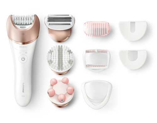 Philips Satinelle Prestige BRE650/05 epilator 32 tweezers Gold, White