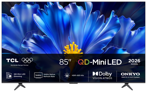 TCL QLED810L 85QLED810L TV 2.16 m (85") 4K Ultra HD Smart TV Wi-Fi Black 450 cd/m² – image 1