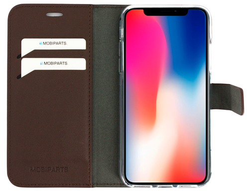Mobiparts Classic Wallet Case Apple iPhone X, iPhone XS Brown – image 4