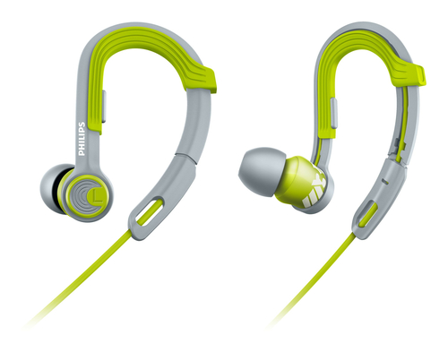 Philips ActionFit SHQ3300LF/27 headphones/headset Wired Ear-hook Green, Grey