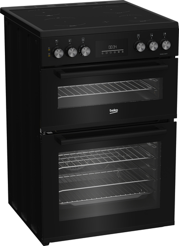 Beko AeroPerfect™ FTC6731K 60cm Wide Single Oven Electric Cooker with Ceramic Hob - Black - A Rated, Black - image 2