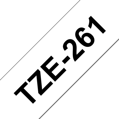 Brother P-Touch TZe Laminated Tape 36mm x 8m Black on White TZE261 - image 1
