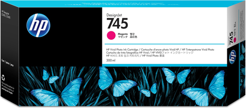 HP 745 Magenta Standard Capacity Ink Cartridge 300ml - F9K01A