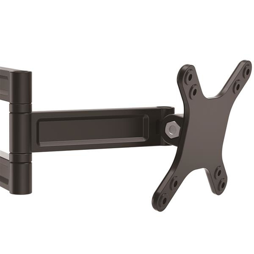 StarTech.com Monitor Wall Mount - Dual Swivel - Supports 13'' to 34'' Monitors - VESA Monitor / TV Wall Mount - Wall Mount Swivel Monitor Arm - Black (ARMWALLDS) Monteringssæt LCD display 13-34 – billede 4