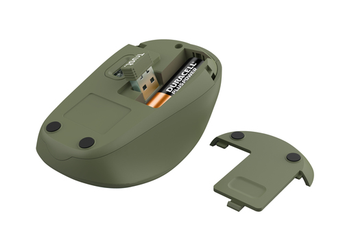 Trust Yvi+ Draadloze Muis Eco Muis Groen, afbeelding 4