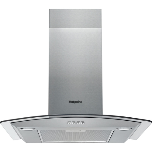 Hotpoint PHGC6.4 Flmx Chimney Cooker Hood - Silver/Grey - image 1