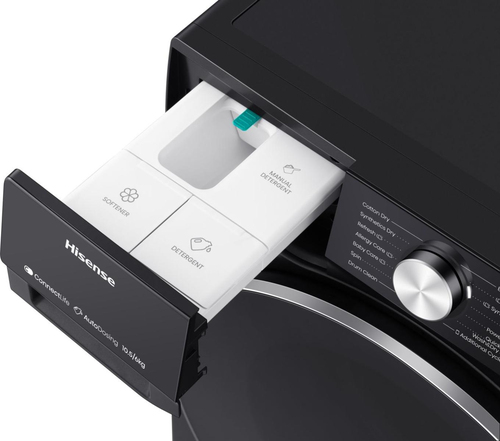 Hisense 5S Series WD5S1045BB Wifi Connected 10.5Kg/6Kg Washer Dryer with 1400 rpm - Black, A Rated [Wash Only], Black - image 5