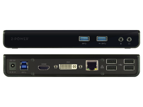 2-Power USB 3.0 Dual Display Docking Station - Dockingstation, afbeelding 2
