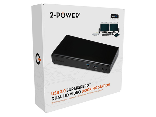 2-Power USB 3.0 Dual Display Docking Station - Dockingstation, afbeelding 5