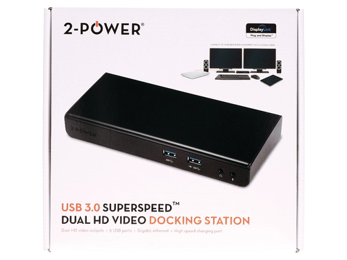 2-Power USB 3.0 Dual Display Docking Station - Dockingstation, afbeelding 3