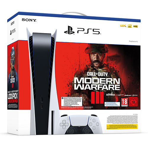 Sony Interactive Entertainment PlayStation 5 + Call of Duty: Modern Warfare III Bundle 825 GB Wi-Fi Черный, Белый