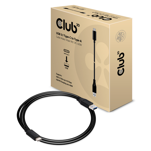 Club 3D USB-C naar USB-A kabel, afbeelding 2