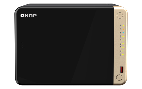 Nas Qnap Ts6644G6 Bahias Nucleo Cuadruple 29Ghz4Gb Ddr4 Hasta 16 GbLan 25Gbe X2Usb 32 X2Hot Swap Soporta M2 2280 No Incluye Discos Hdmi Intel Celeron N5095 TS-664-4G-US - TS-664-4G-US