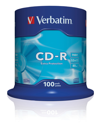 Verbatim CD-R Extra Protection 700 MB 52x 100 tk