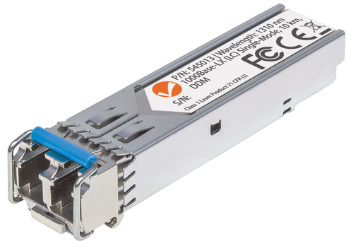 INTELLINET GIGABIT FIBER SFP+ OPTICAL TRANSCEIVER MODULE, 1000BASE-LX (LC) PORT,