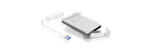 ICY BOX IB-AC703-U3 SATA III USB 3.0 Wit 2,5  behuizing, afbeelding 3