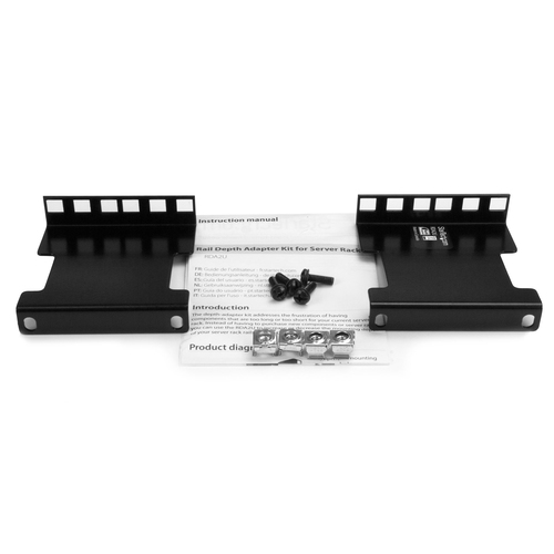 StarTech.com Raildiepte adapterset voor server racks - 10 cm Rack verlenging, afbeelding 5