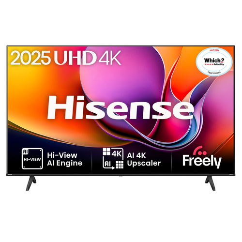 Hisense A6Q LED 4K Hdr Smart TV with Freely - 43A6QTUK, Black - image 1