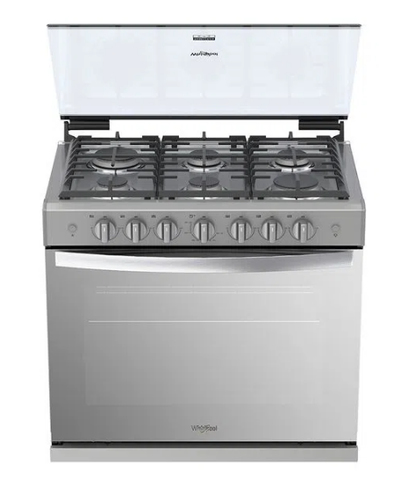 Whirlpool WER3000D cooker Freestanding cooker Gas Grey