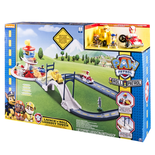 paw patrol race track tower