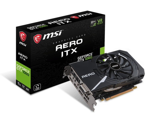 MSI AERO ITX GTX 1060 6G видеокарта NVIDIA GeForce GTX 1060 6 GB GDDR5