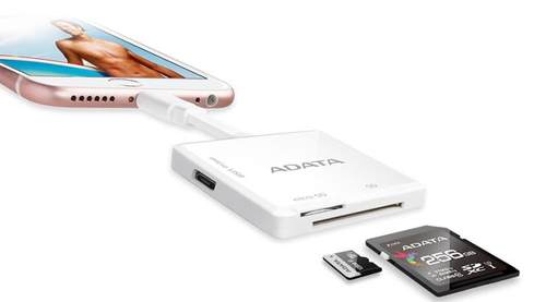 ADATA AI910 card reader Micro-USB/Lightning White