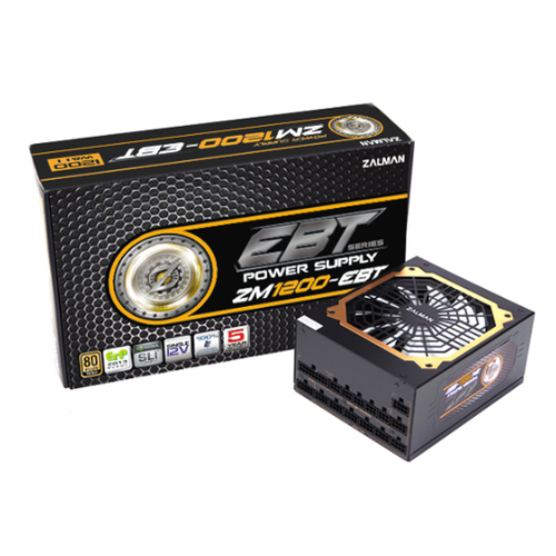 Zalman ZM1200-EBT toiteallika komponent 1200 W 20+4 pin ATX ATX Must