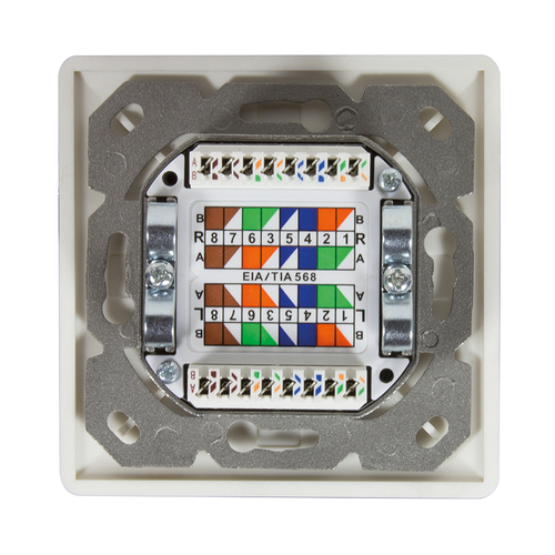LogiLink NP0124 2 x RJ-45 wandcontactdoos, afbeelding 8