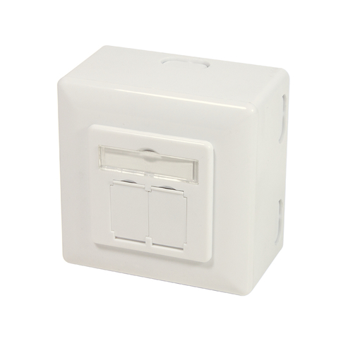LogiLink NP0124 2 x RJ-45 wandcontactdoos