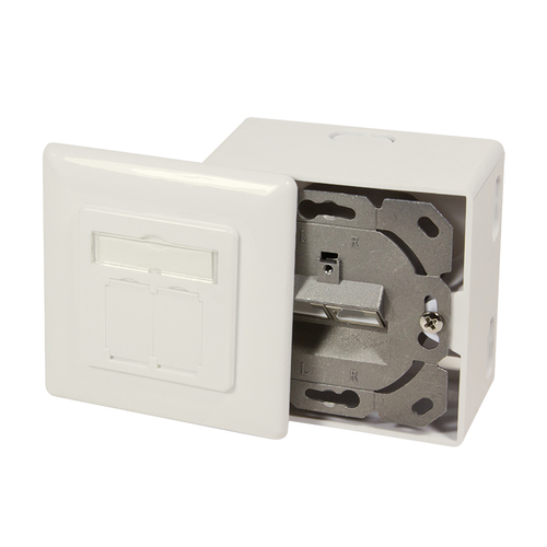 LogiLink NP0124 2 x RJ-45 wandcontactdoos, afbeelding 3