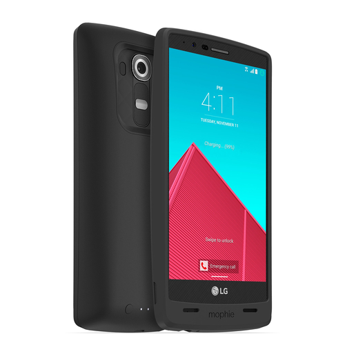 mophie juice pack pouzdro pro mobilní telefony 14 cm (5.5) Tvrdé pouzdro Černá