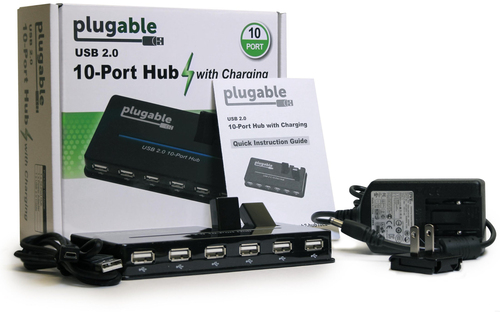 Plugable Technologies USB Hub, 10 Port - USB 2.0 with – image 6