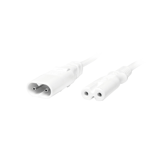 Logilink Stroomkabel verleng, 2m, weiß, afbeelding 2