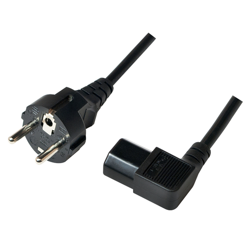 Logilink stroomkabel CEE7/7 stekker auf C13 verloop stekker, 3m zwart, afbeelding 2