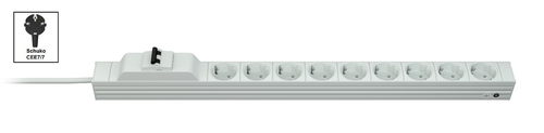 Vertiv Knürr 03.308.009.1 toitejaotuskomponent (PDU) 9 vahelduvvoolu kontakt 1U Hall
