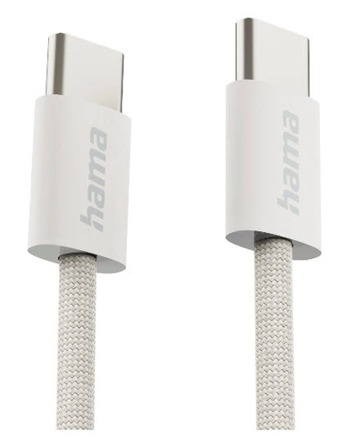 Oplaadkabel Fabric, USB-C - USB-C, 1m, nylon – Foto 2 van 2