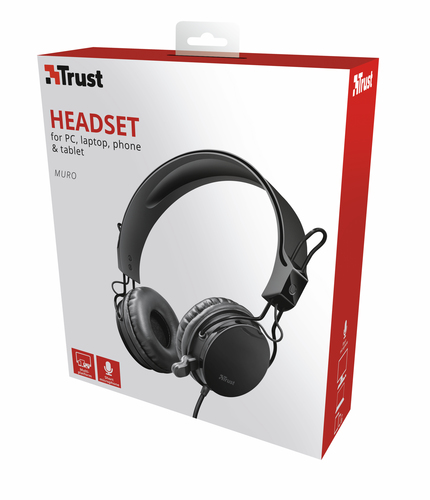 Trust Muro Headset Wired Head-band Calls/Music Black – image 6