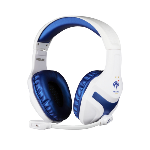 Konix KX FFF UNIV WHITE GAMING HEADSET Гарнитура Проводная Оголовье Игровой Синий, Белый