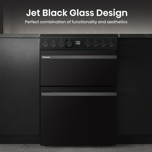 Hisense Hi6 Max 80/50L HDCEC6C20B 60cm Electric Ceramic Cooker - Jet Black, Black - image 4