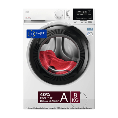 AEG Series 7000 LR7FG84B4 стиральная машина Фронтальная загрузка 8 kg 1400 RPM Белый