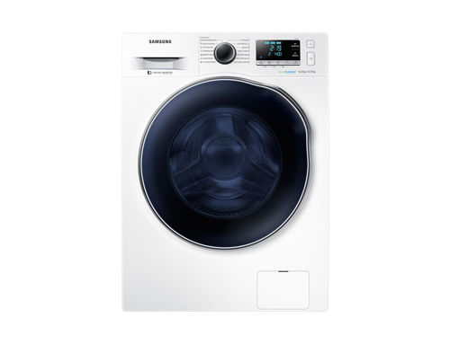 Samsung WD90J6A10AW стирально-сушильная машина Отдельно стоящий Фронтальная загрузка Черный, Белый