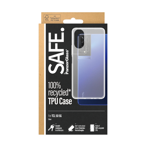PanzerGlass SAFE. by PanzerGlass®. By PanzerGlass® TPU Case Transparent for TCL 50 5G – image 3