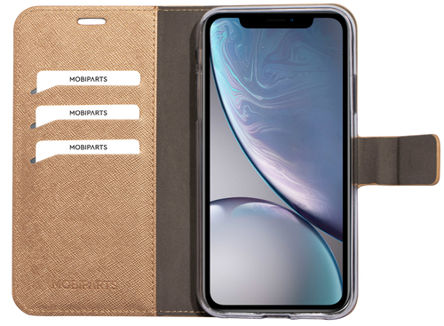 Mobiparts Saffiano Wallet Case Apple iPhone XR Copper – image 4