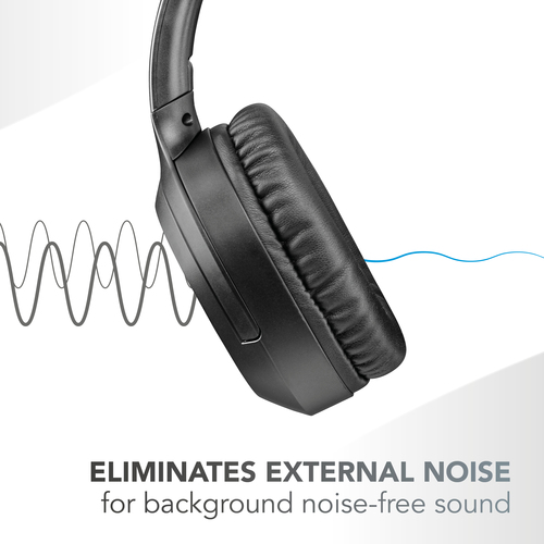 Music Sound BLUETOOTH HEADPHONES MS NIMBUS BLACK – image 2